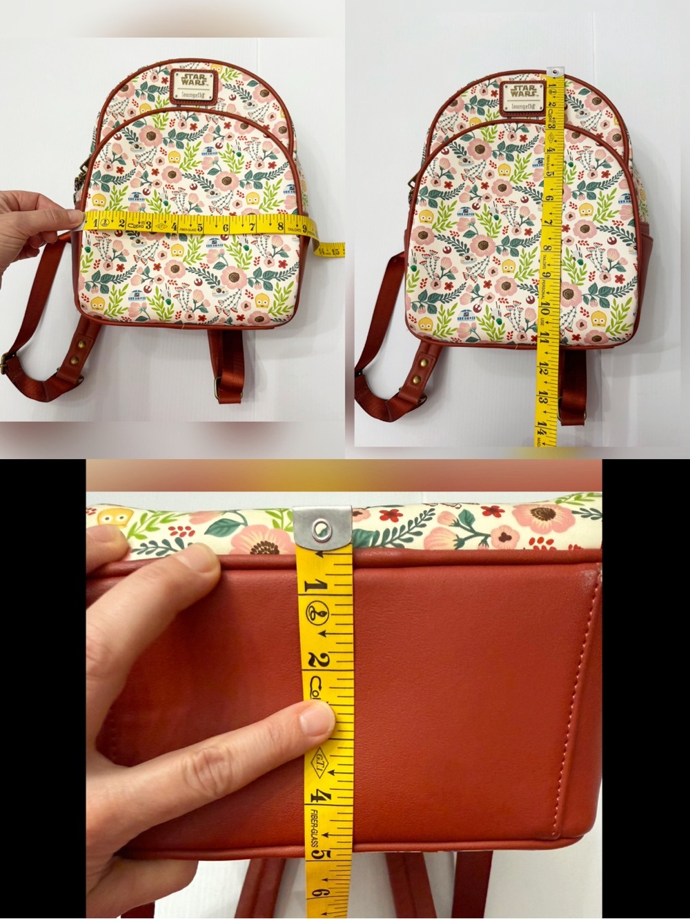 Loungefly Star Wars Floral Mini Backpack - Picture 14 of 16